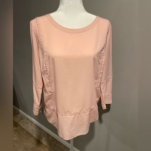 Merona Women’s Pink Dress Shirt size Large Nice!